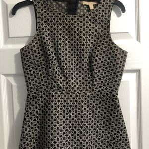 Dressy black peplum top